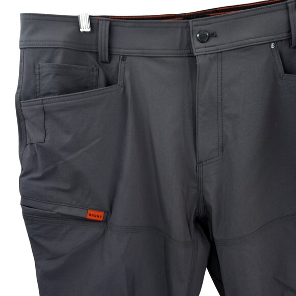Brunt The Costello Ripstop Gray Pants Size 40 x 34 Stretch Technical Travel - Picture 3 of 11